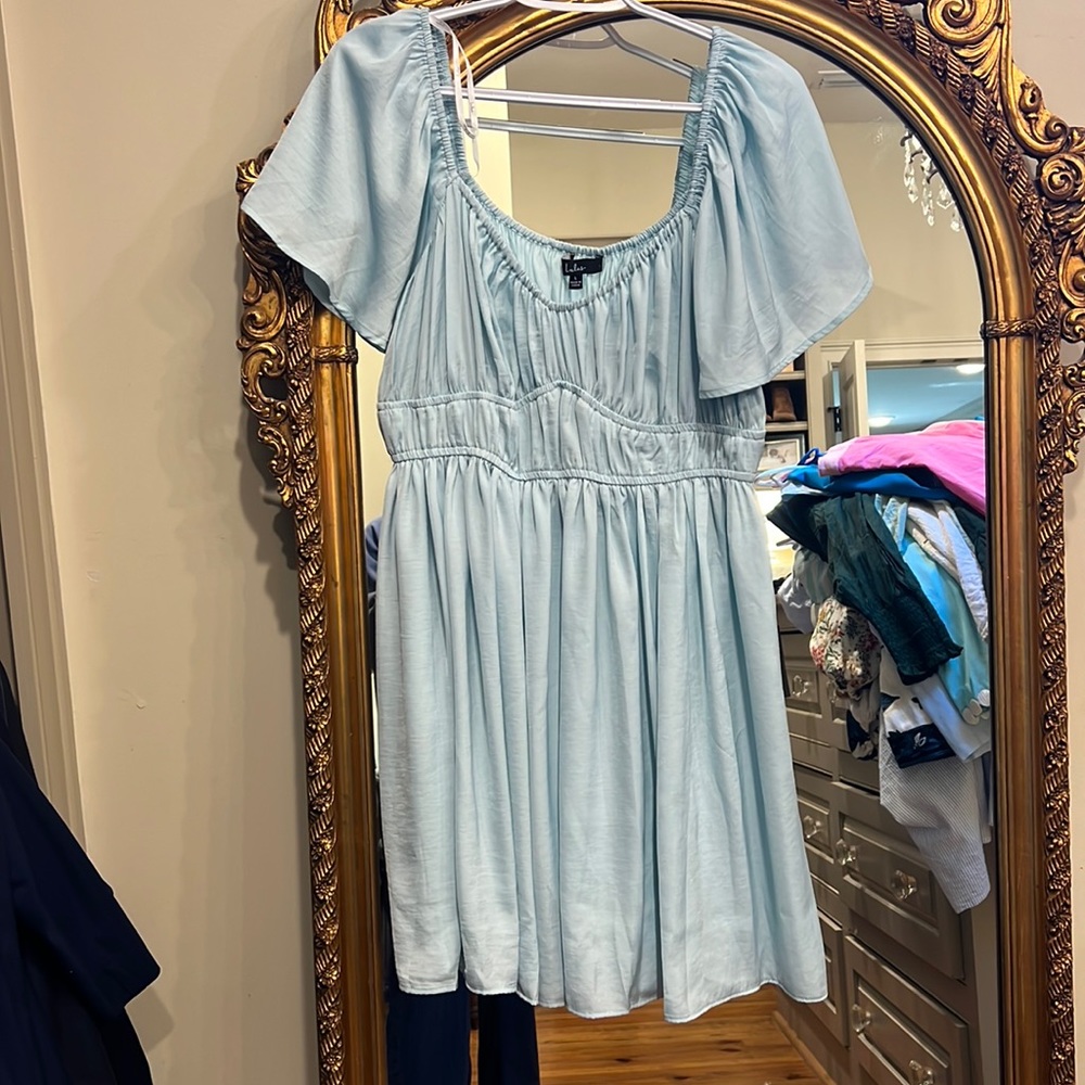 lulus dresse blue size large NEW